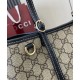 Replica Borsa tote piccola Gucci GG Emblem 815214 Nero Imitazioni Falso Replica Borsa tote piccola Gucci GG Emblem 815214 Nero Imitazioni Falso