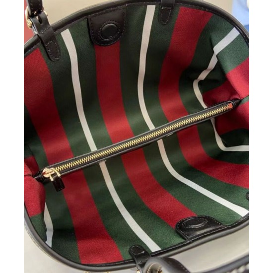 Replica Borsa tote piccola Gucci GG Emblem 815214 Nero Imitazioni Falso Replica Borsa tote piccola Gucci GG Emblem 815214 Nero Imitazioni Falso
