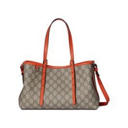 Replica Gucci Borsa tote piccola GG Emblem 815214 Arancione Imitazioni Falso