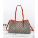 Replica Gucci Borsa tote piccola GG Emblem 815214 Arancione Imitazioni Falso