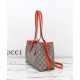 Replica Gucci Borsa tote piccola GG Emblem 815214 Arancione Imitazioni Falso