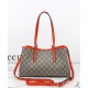 Replica Gucci Borsa tote piccola GG Emblem 815214 Arancione Imitazioni Falso