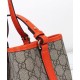 Replica Gucci Borsa tote piccola GG Emblem 815214 Arancione Imitazioni Falso