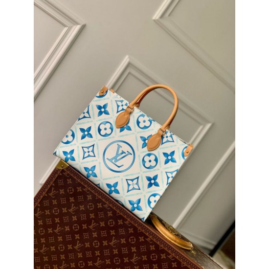 Perfette Qualità Repliche Louis Vuitton OnTheGo MM Borsa Monogram Tiles Tela M11262 Imitazione