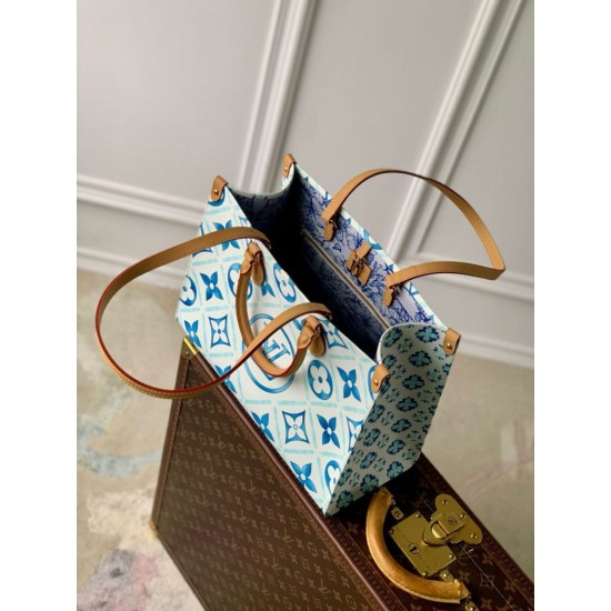 Perfette Qualità Repliche Louis Vuitton OnTheGo MM Borsa Monogram Tiles Tela M11262 Imitazione