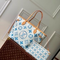 Perfette Qualità Repliche Louis Borsa Vuitton Neverfull MM Monogram Tiles Canvas M11263 Imitazione