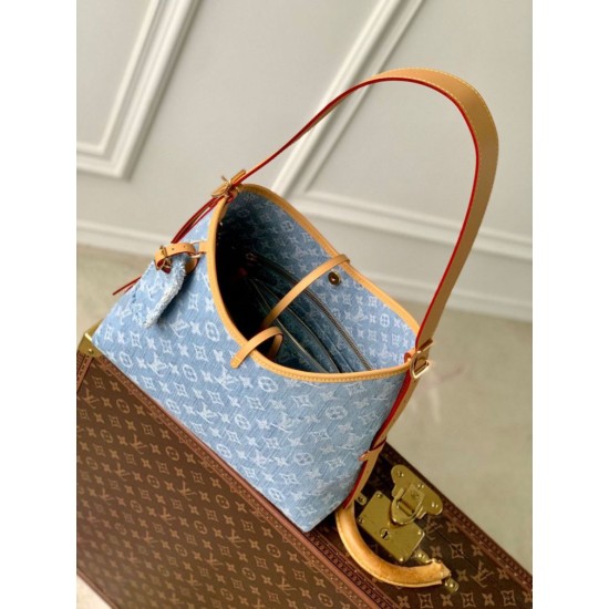 Miglior Falso Borsa Louis Vuitton CarryAll PM Monogram Denim M11462 Economiche Premium