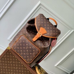 Miglior Falso Zaino Louis Vuitton Montsouris Monogram Dust Tela M11540 Economiche Premium