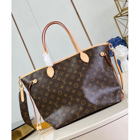 Replica perfetta Louis Vuitton Neverfull Bandouliere Inside Out MM Borsa Monogram Canvas M11947 Imitazione Outlet Online