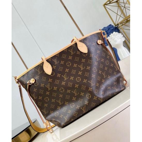 Replica perfetta Louis Vuitton Neverfull Bandouliere Inside Out MM Borsa Monogram Canvas M11947 Imitazione Outlet Online