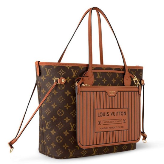 Migliore Repliche Louis Vuitton Neverfull Inside Out MM Borsa e Monogram M12061 Economiche Outlet Online