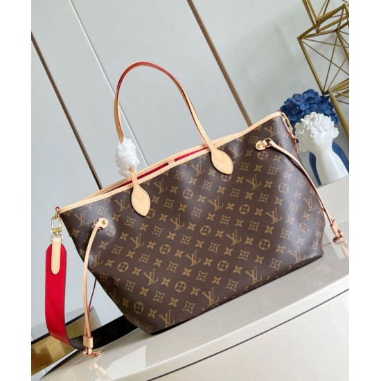 Miglior Falso Louis Vuitton Neverfull Bandouliere Inside Out MM Borsa Monogram Canvas M12096 Economiche Premium