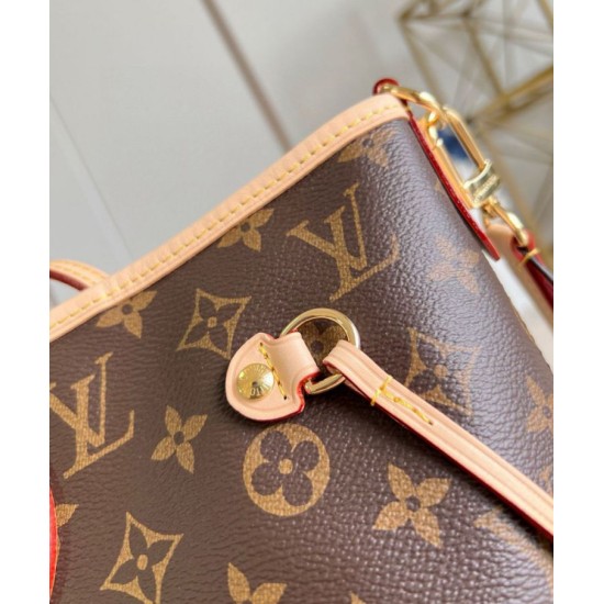 Miglior Falso Louis Vuitton Neverfull Bandouliere Inside Out MM Borsa Monogram Canvas M12096 Economiche Premium