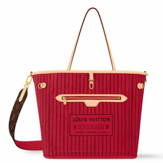 Miglior Falso Louis Vuitton Neverfull Bandouliere Inside Out MM Borsa Monogram Canvas M12096 Economiche Premium