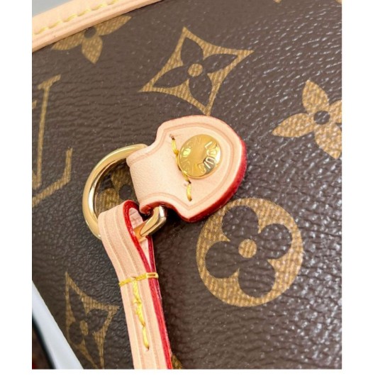 Replica perfetta Louis Vuitton Neverfull Bandouliere Inside Out MM Borsa Monogram Canvas M12257 Imitazione Outlet Online
