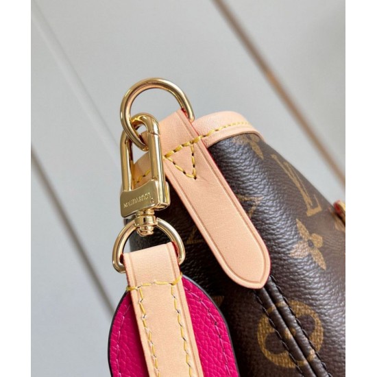 Replica perfetta Louis Vuitton Neverfull Bandouliere Inside Out MM Borsa Monogram Canvas M12257 Imitazione Outlet Online