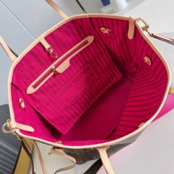Replica perfetta Louis Vuitton Neverfull Bandouliere Inside Out MM Borsa Monogram Canvas M12257 Imitazione Outlet Online