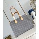 Replica perfetta Louis Vuitton OnTheGo MM Borsa Grigio Monogram Canvas M12415 Imitazione Outlet Online