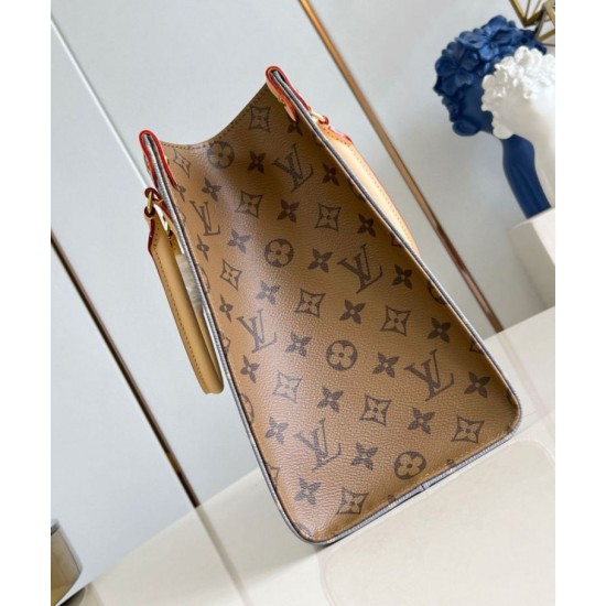 Replica perfetta Louis Vuitton OnTheGo MM Borsa Grigio Monogram Canvas M12415 Imitazione Outlet Online