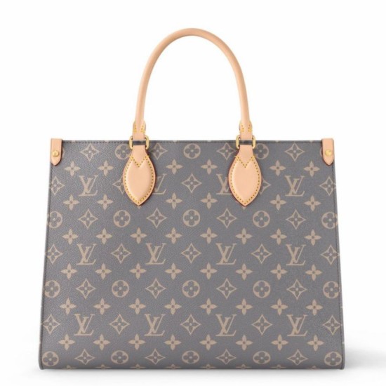 Replica perfetta Louis Vuitton OnTheGo MM Borsa Grigio Monogram Canvas M12415 Imitazione Outlet Online