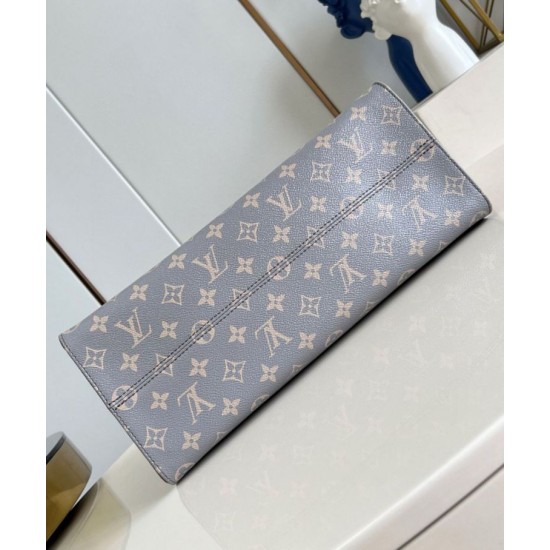 Replica perfetta Louis Vuitton OnTheGo MM Borsa Grigio Monogram Canvas M12415 Imitazione Outlet Online