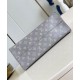 Replica perfetta Louis Vuitton OnTheGo MM Borsa Grigio Monogram Canvas M12415 Imitazione Outlet Online