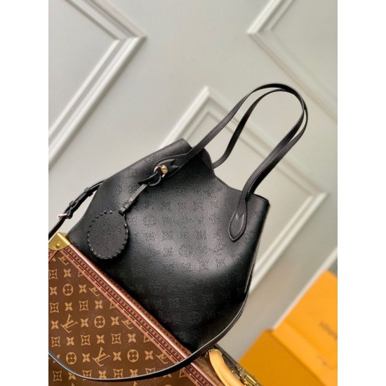 Perfette Qualità Repliche Borsa Louis Vuitton Blossom MM nera Mahina M21851 Imitazione