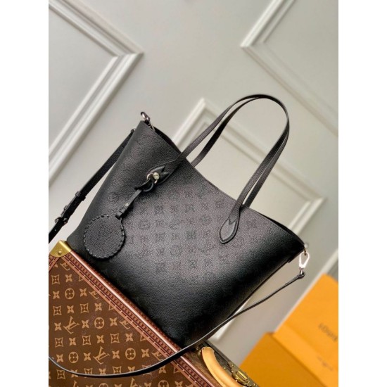 Perfette Qualità Repliche Borsa Louis Vuitton Blossom MM nera Mahina M21851 Imitazione