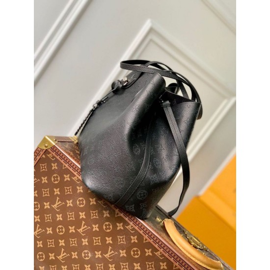 Perfette Qualità Repliche Borsa Louis Vuitton Blossom MM nera Mahina M21851 Imitazione
