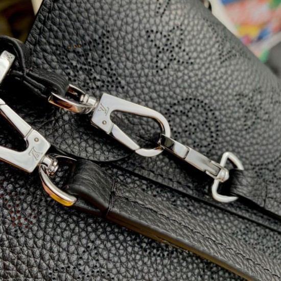 Perfette Qualità Repliche Borsa Louis Vuitton Blossom MM nera Mahina M21851 Imitazione