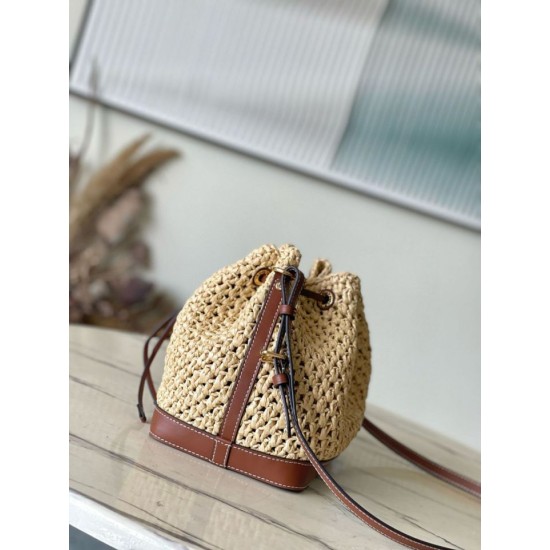 Miglior Falso Louis Vuitton Noe BB Borsa Rafia Naturale M24722 Economiche Premium