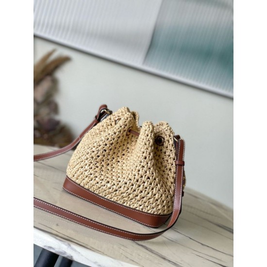 Miglior Falso Louis Vuitton Noe BB Borsa Rafia Naturale M24722 Economiche Premium