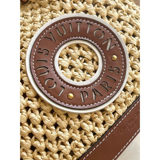Miglior Falso Louis Vuitton Noe BB Borsa Rafia Naturale M24722 Economiche Premium
