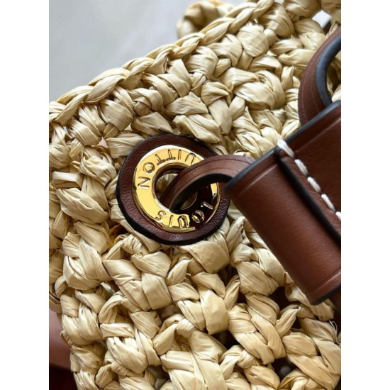 Miglior Falso Louis Vuitton Noe BB Borsa Rafia Naturale M24722 Economiche Premium