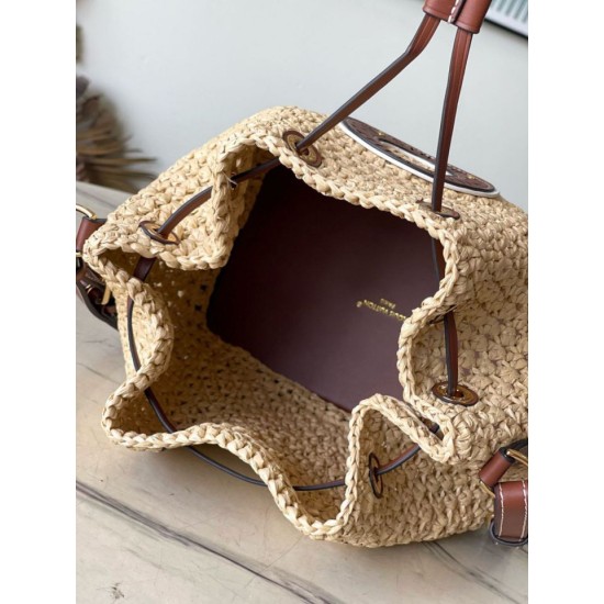 Miglior Falso Louis Vuitton Noe BB Borsa Rafia Naturale M24722 Economiche Premium