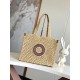 Miglior Falso Louis Vuitton OnTheGo MM Borsa Raffia Naturale M24723 Economiche Premium