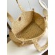Miglior Falso Louis Vuitton OnTheGo MM Borsa Raffia Naturale M24723 Economiche Premium