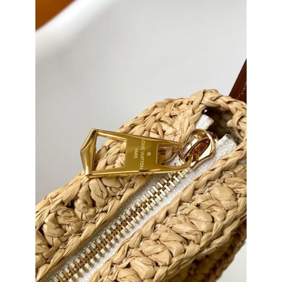 Migliore Replica Louis Vuitton Croissant MM Borsa Raffia Naturale M24811 Imitazioni Outlet Italia Migliore Repliche Louis Vuitton Croissant MM Borsa Raffia Naturale M24811 Economiche Outlet Online