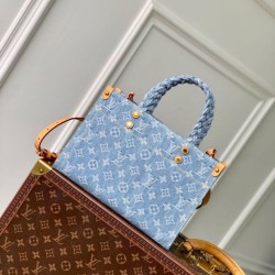 Replica perfetta Borsa Louis Vuitton Let Go PM Monogram Denim M24897 Imitazione Outlet Online