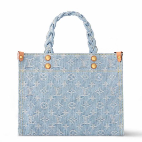 Replica perfetta Borsa Louis Vuitton Let Go PM Monogram Denim M24897 Imitazione Outlet Online
