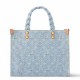 Replica perfetta Borsa Louis Vuitton Let Go PM Monogram Denim M24897 Imitazione Outlet Online