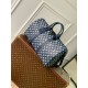 Replica perfetta Louis Vuitton Keepall Bandouliere 50 Borsa Monogram Shadow M24953 Imitazione Outlet Online