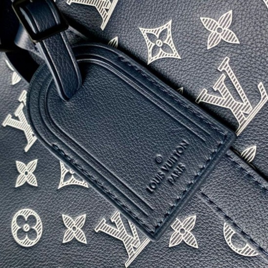 Replica perfetta Louis Vuitton Keepall Bandouliere 50 Borsa Monogram Shadow M24953 Imitazione Outlet Online