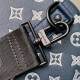 Replica perfetta Louis Vuitton Keepall Bandouliere 50 Borsa Monogram Shadow M24953 Imitazione Outlet Online