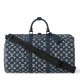 Replica perfetta Louis Vuitton Keepall Bandouliere 50 Borsa Monogram Shadow M24953 Imitazione Outlet Online