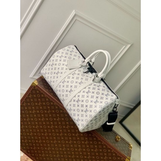 Migliore Repliche Louis Vuitton Keepall Bandouliere 50 Borsa Monogram Shadow M24954 Economiche Outlet Online