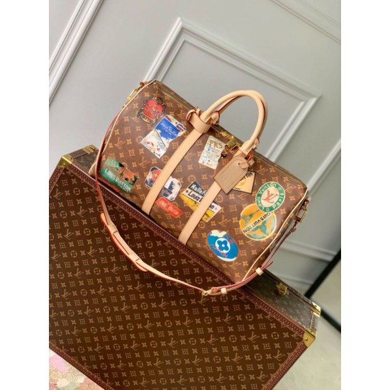 Louis Vuitton Keepall Bandouliere 45 Borsa Monogram Tela M24960 Replica originale di alta qualità Replica perfetta Louis Vuitton Keepall Bandouliere 45 Borsa Monogram Tela M24960 Imitazione Outlet Online