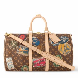 Replica perfetta Louis Vuitton Keepall Bandouliere 45 Borsa Monogram Tela M24960 Imitazione Outlet Online