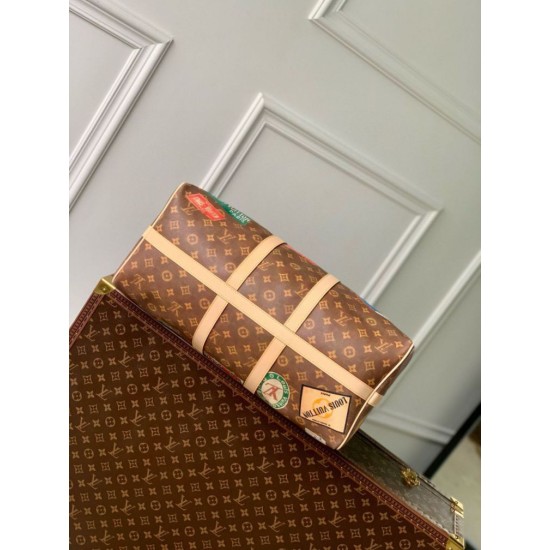 Louis Vuitton Keepall Bandouliere 45 Borsa Monogram Tela M24960 Replica originale di alta qualità Replica perfetta Louis Vuitton Keepall Bandouliere 45 Borsa Monogram Tela M24960 Imitazione Outlet Online