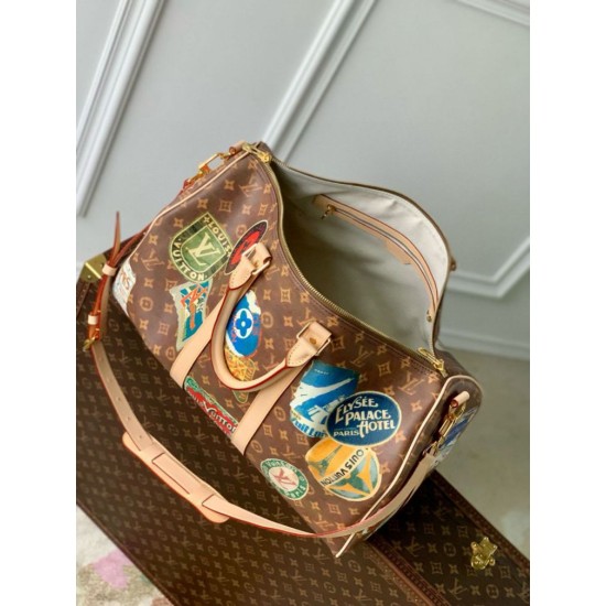 Louis Vuitton Keepall Bandouliere 45 Borsa Monogram Tela M24960 Replica originale di alta qualità Replica perfetta Louis Vuitton Keepall Bandouliere 45 Borsa Monogram Tela M24960 Imitazione Outlet Online